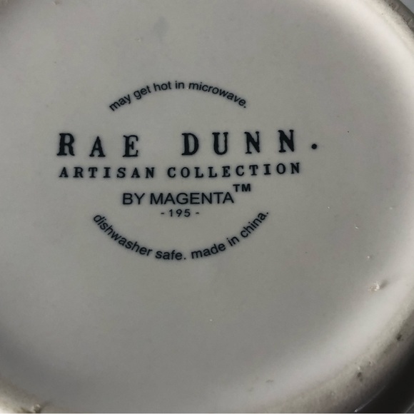 Rae Dunn Hop To It Large White Ceramic Rabbit Mug 16 oz Black Letters HTF - Picture 5 of 6